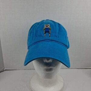 Adventure Time Finn the Human Blue Baseball Cap Hat Cartoon Network Adjustable